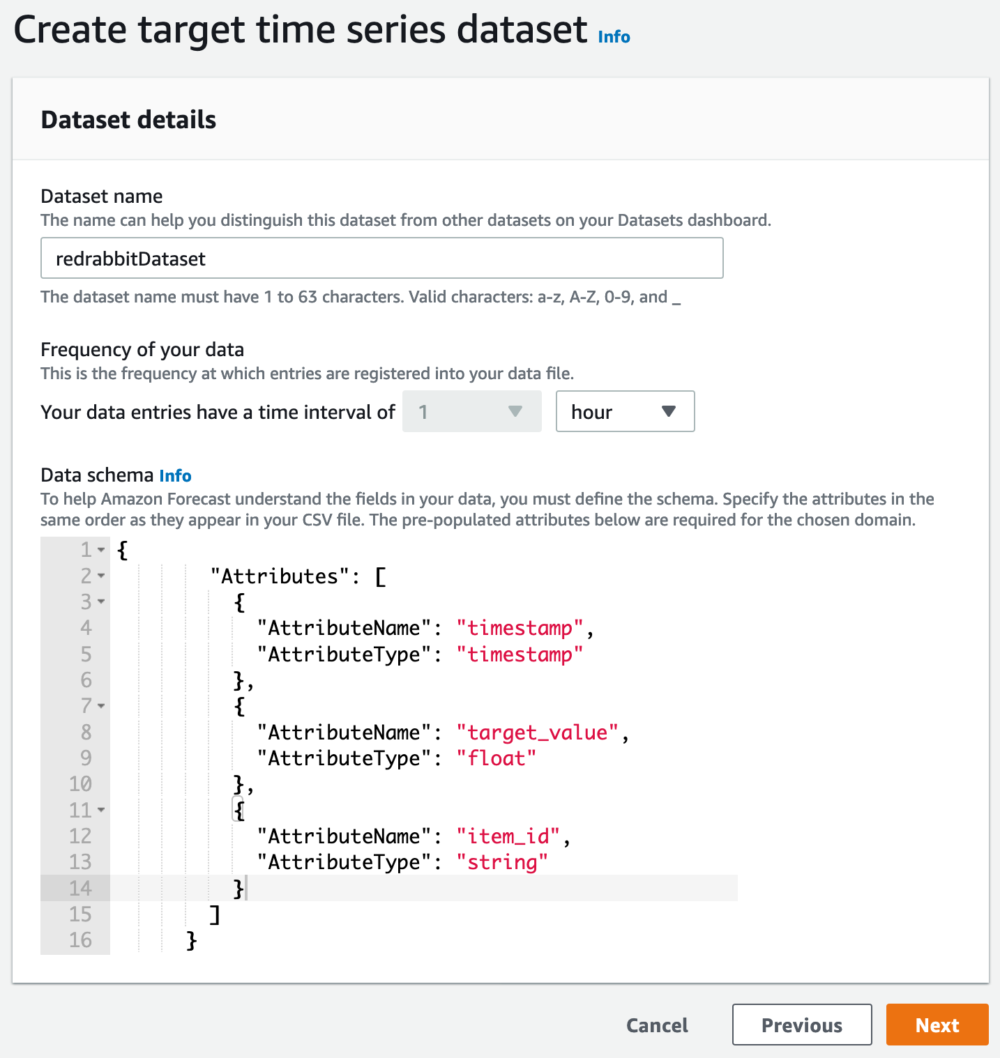 Data schema