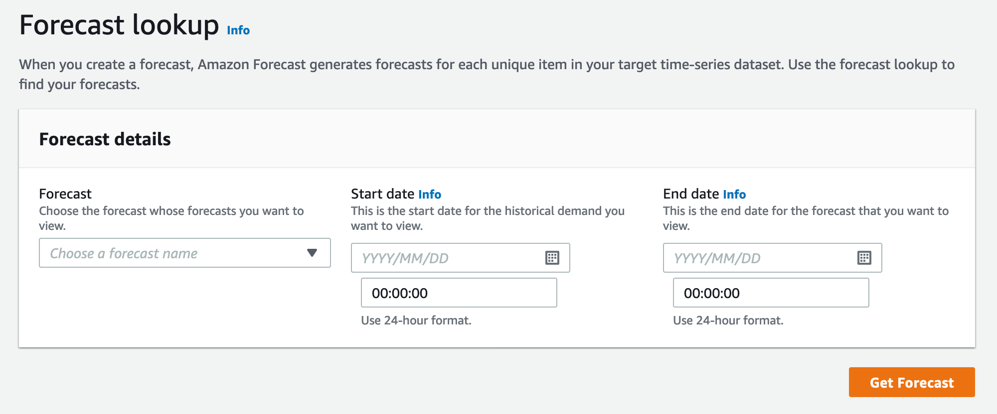 forecast lookup