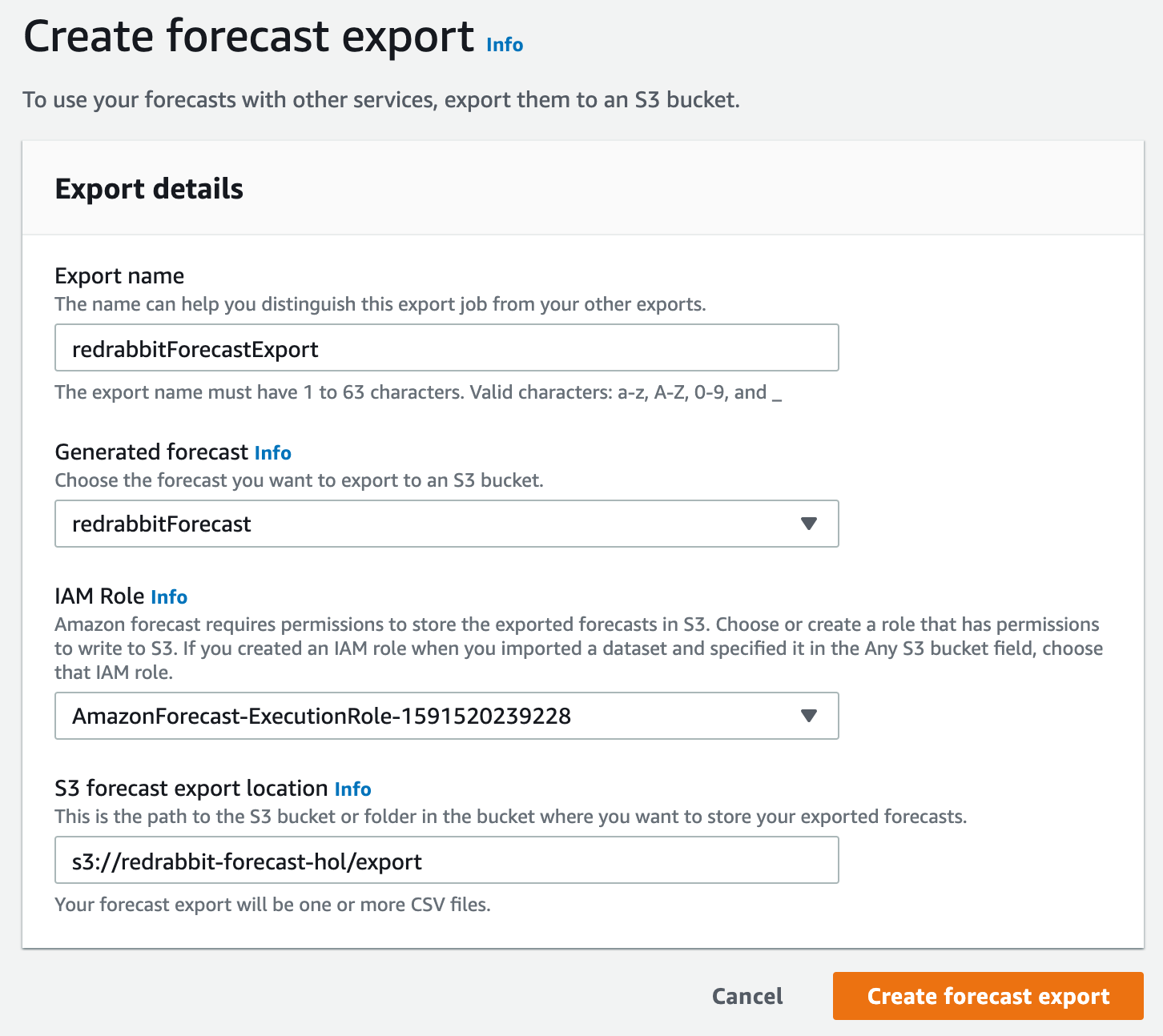 forecast lookup