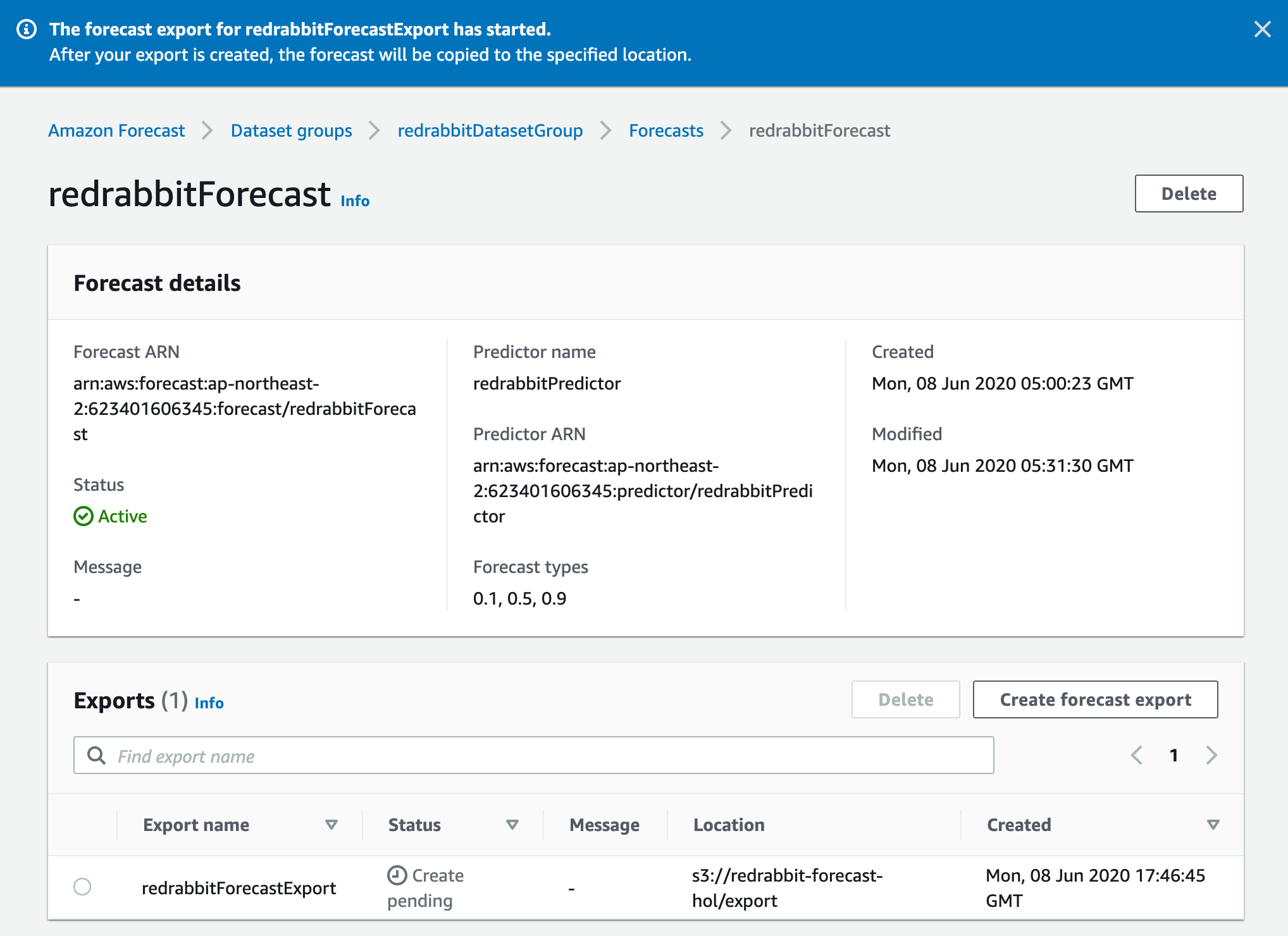 forecast lookup