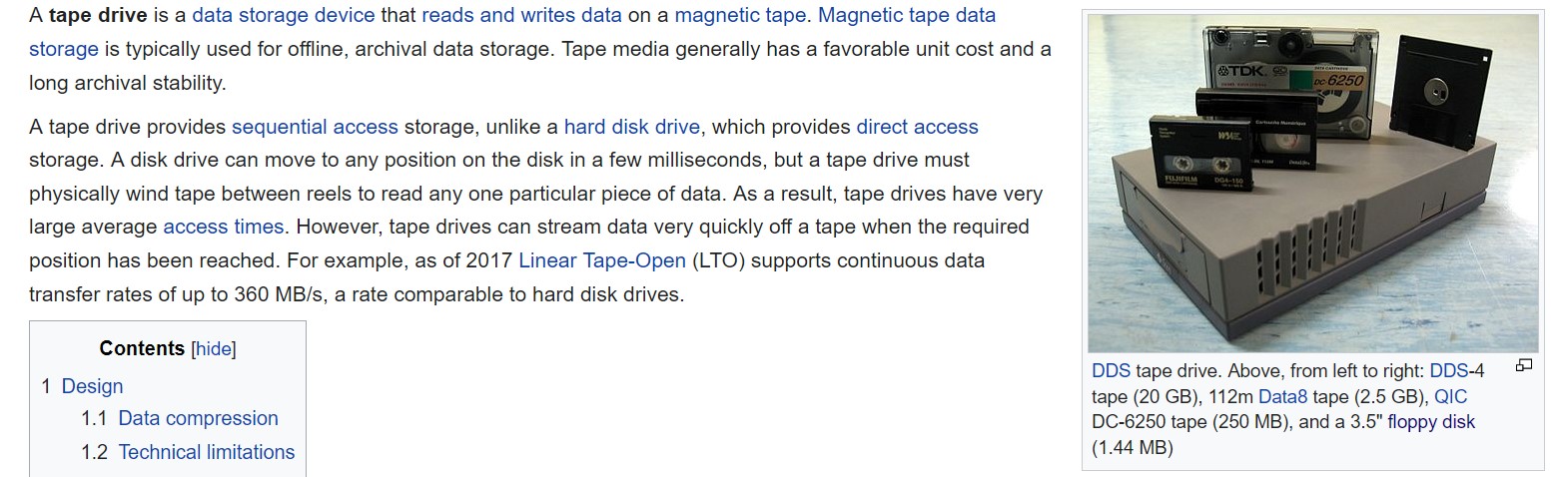 storage tape